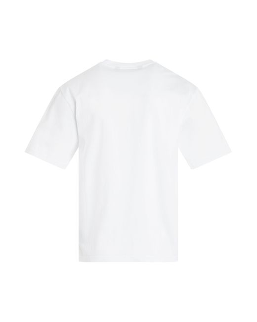 Palm Angels White 'Logo Slim T-Shirt, Short Sleeves, /, 100% Cotton, Size: Small for men