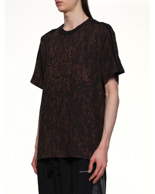 Song For The Mute Black Bleaching Effect T-Shirt for men