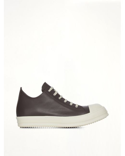 Rick Owens White Low Sneaker for men