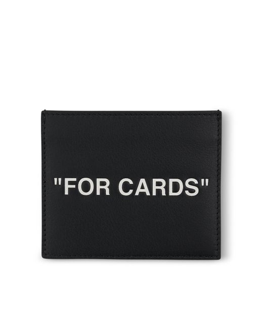 Off-White c/o Virgil Abloh Black Off- Quote Card Case, /, 100% Leather for men