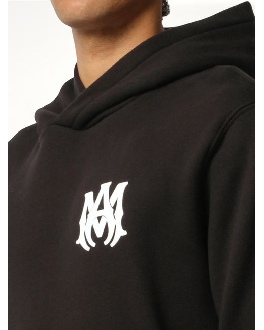 Amiri Black Ma Core Logo Hoodie, Long Sleeves, 100% Cotton, Size: Small for men