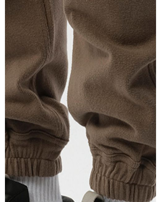 Rick Owens Brown X Moncler Joggers, 100% Cotton, Size: Small for men