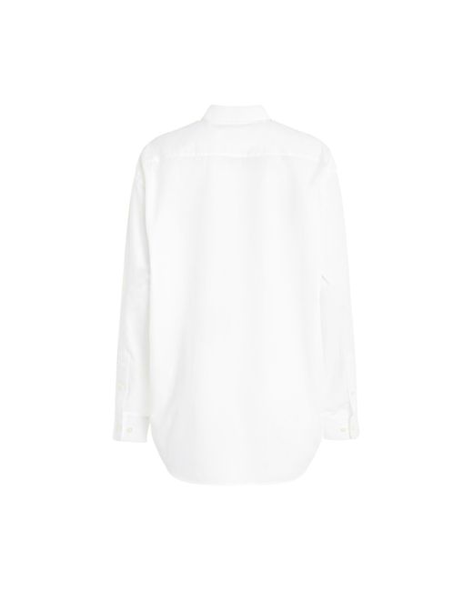 Helmut Lang White Oversized Shirt, Long Sleeves, , 100% Cotton