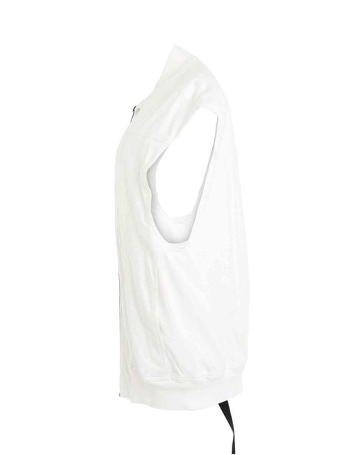Rick Owens White Jumbo Flight Vest