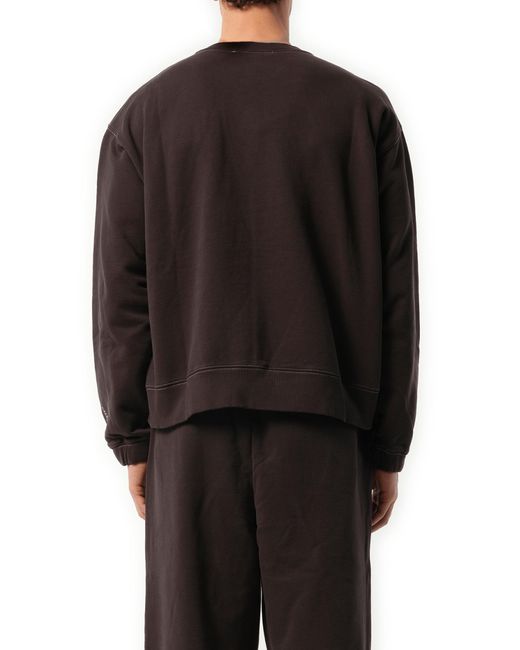 A_COLD_WALL* Black Millbank Crewneck Sweater, Long Sleeves, 100% Cotton, Size: Large for men