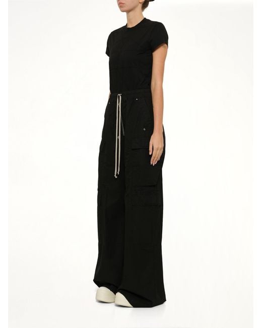 Rick Owens Black Double Cargo Jumbo Belas