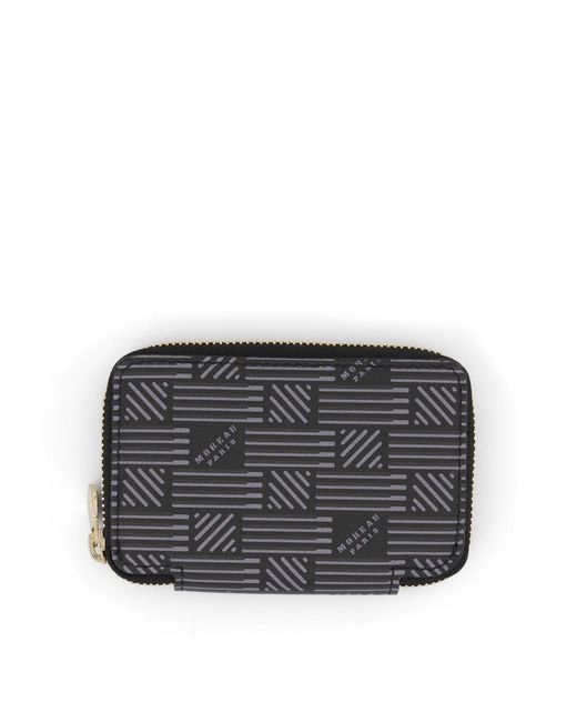 Moreau Black Mini Zip Wallet