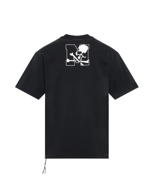 Mastermind Japan Black Logo Skull T-Shirt, Round Neck, Short Sleeves, , 100% Cotton, Size: Medium for men
