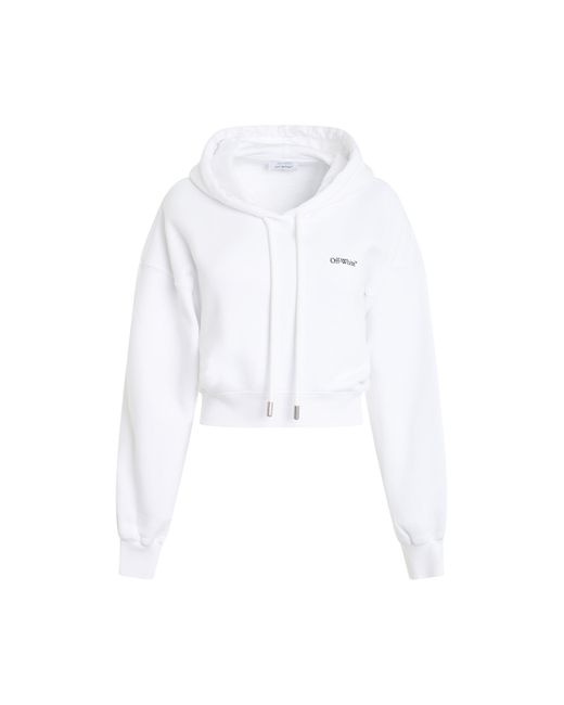 Off-White c/o Virgil Abloh White Off- X-Ray Arrow Crop Hoodie, Long Sleeves, /Multicolour, 100% Cotton, Size: Large