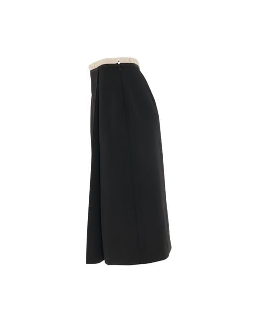 Maison Margiela Black Wool Pencil Skirt, , 100% Virgin Wool