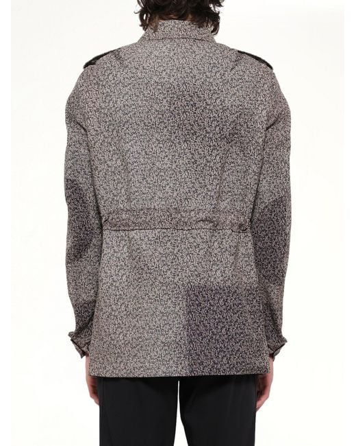 Lanvin Gray Washed Safari Jacket for men