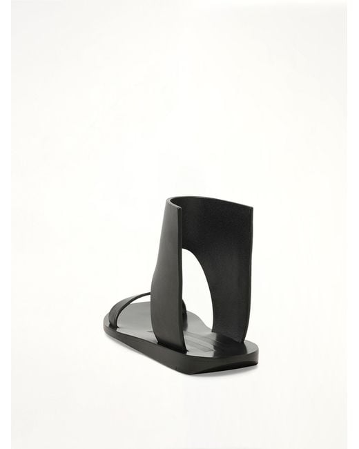 Rick Owens Black Low Sandal