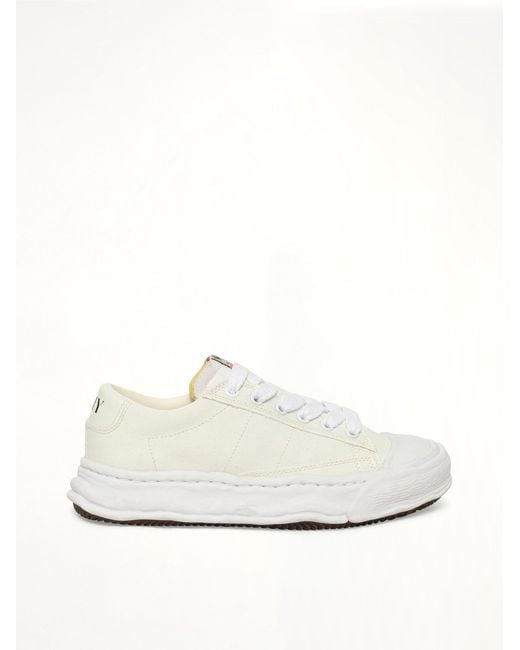 Maison Mihara Yasuhiro White Jackson Canvas Low Top Sneakers for men