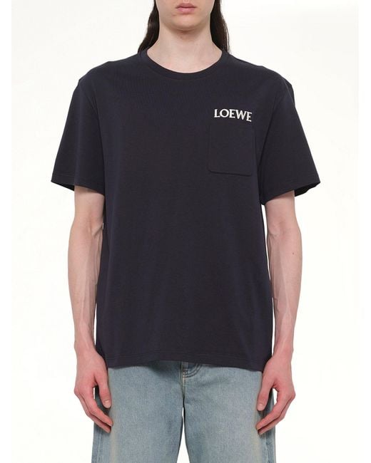 Loewe Black Relaxed Fit T-Shirt for men
