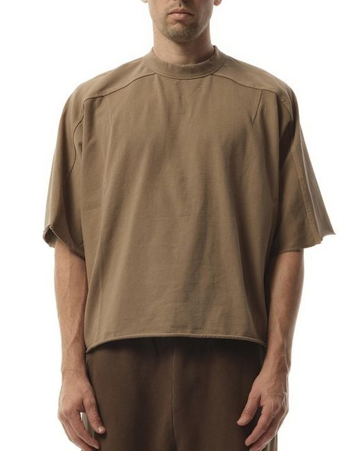 Entire studios Brown Heavy Dart T-Shirt, 100% Cotton, Size: Small for men