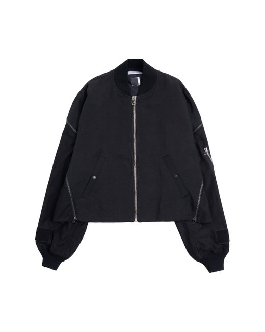 Facetasm Synthetic Iconic Zipper Ma-1 Bomber Jacket In Black for Men | Lyst