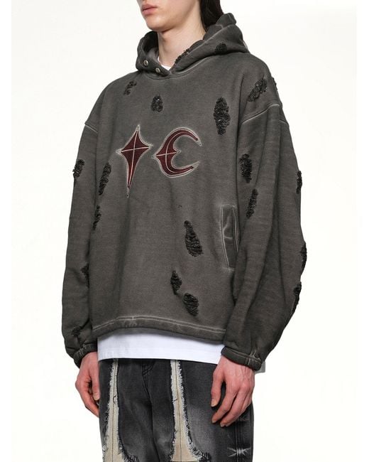 THUG CLUB Gray Rock Hoodie for men