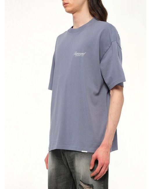 Represent Gray Owners Club Script T-Shirt for men