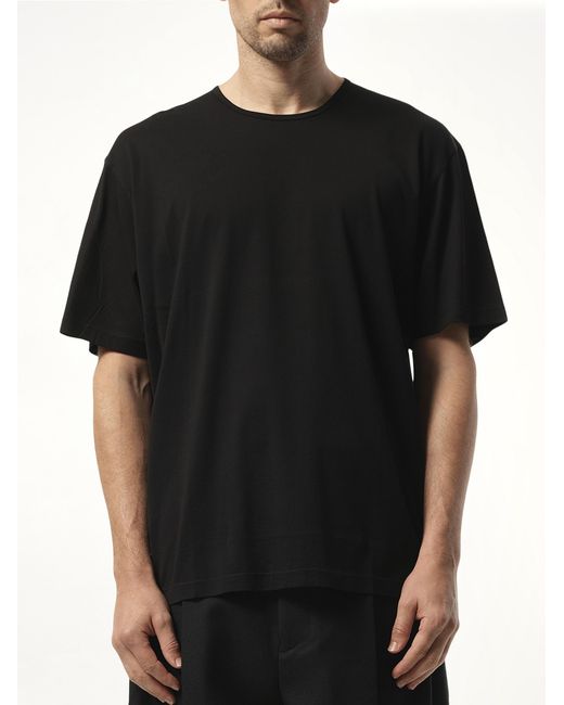 Lemaire Black Relaxed T-Shirt for men