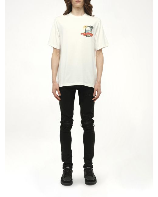 Amiri Natural Ma Paradise T-Shirt, 100% Cotton, Size: Small for men
