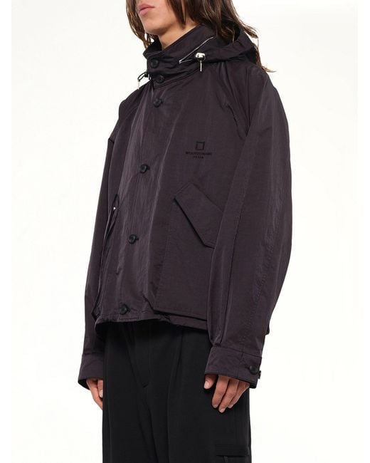 Wooyoungmi Blue Nylon Double Pocket Jacket for men
