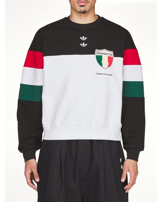 Willy Chavarria Black Adidas X Chavarria Crew Sweatshirt for men