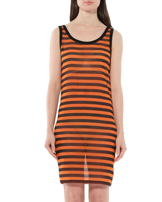 Givenchy Orange Podium Sleeveless Dress