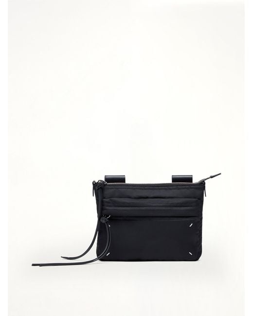 Maison Margiela Black Zip Line Camera Bag for men