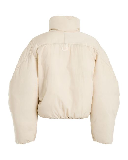Jacquemus Natural La Doudoune Courte Caraco Jacket, Long Sleeves, 100% Polyamide