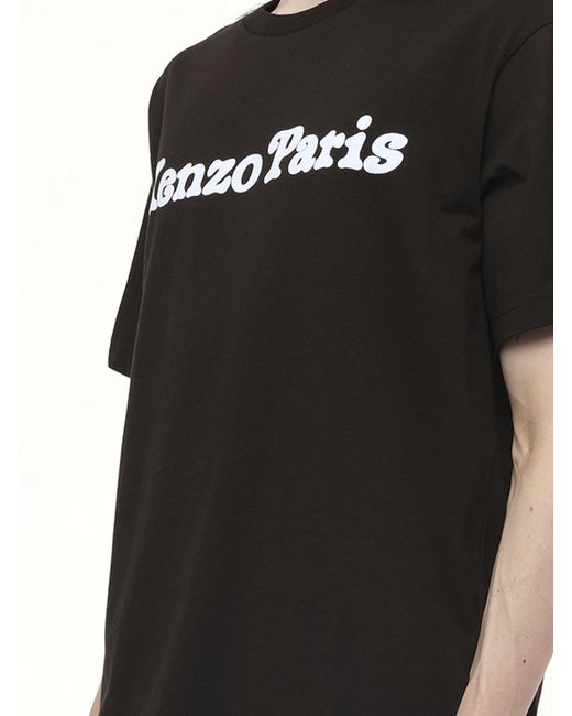KENZO Black Verdy Collection Oversize T-Shirt, 100% Cotton, Size: Small for men