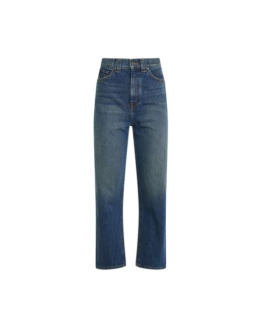 Khaite Blue Shalbi Jeans, , 100% Cotton