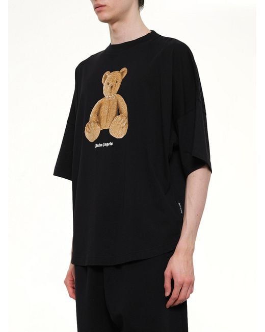 Palm Angels Black Bear Over T-Shirt for men