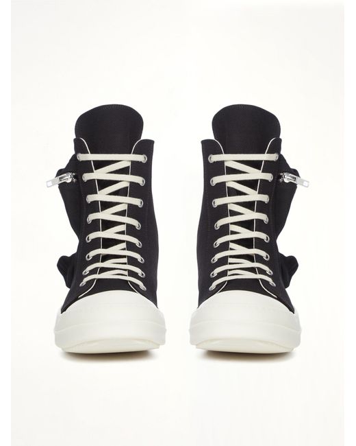 Rick Owens Black Cargo Sneaks for men