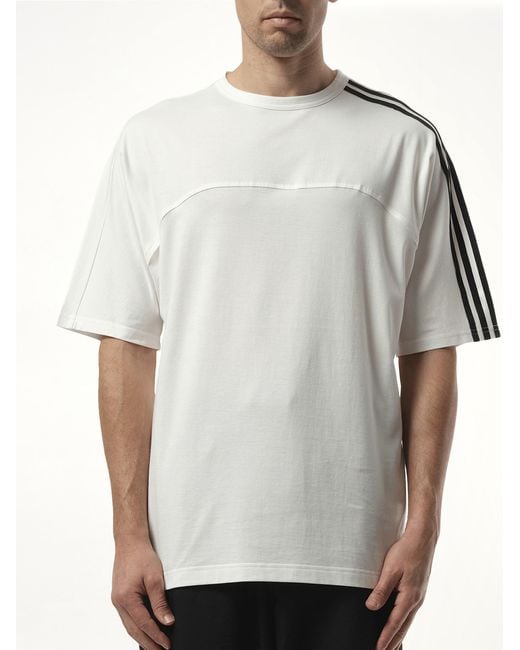 Y-3 Gray 3 Stripe T-Shirt for men