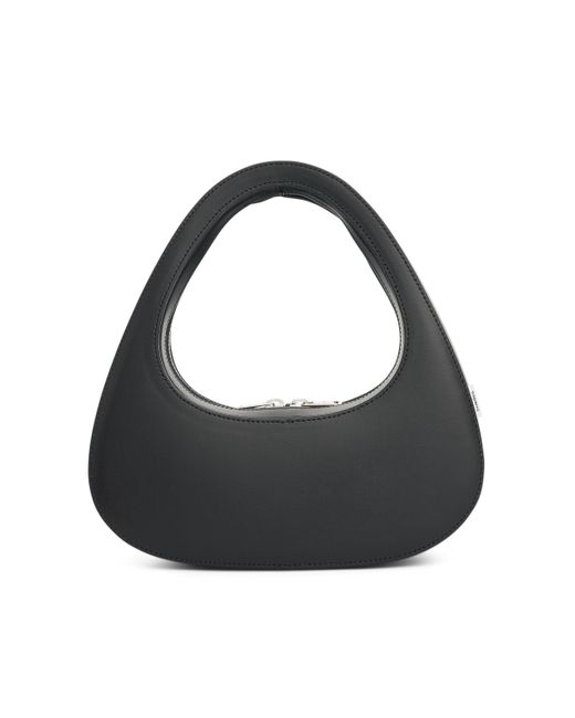 Coperni Black Baguette Swipe Bag, , 100% Calf Leather