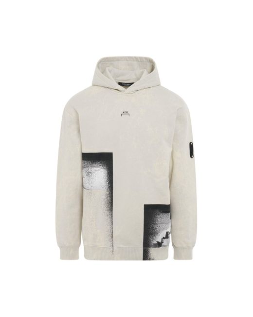 A_COLD_WALL* White 'Bouchards Photographic Print Hoodie, Long Sleeves, , 100% Cotton, Size: Small for men