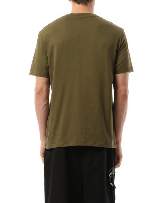 Loewe Green Relaxed Anagram T-Shirt, Short Sleeves, 100% Cotton, Size: Medium for men