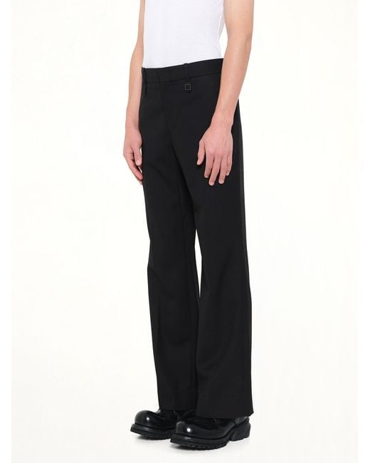 Wooyoungmi Black Slim Wool Suit Pants for men