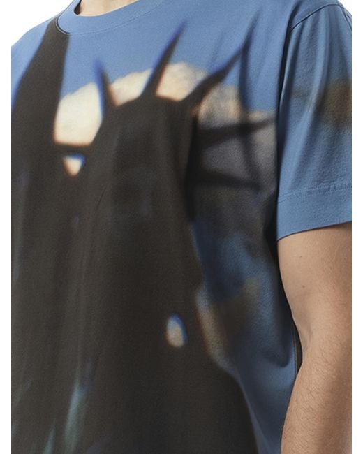 Givenchy Blue Paris Ny All Over T-Shirt, 100% Cotton, Size: Small for men