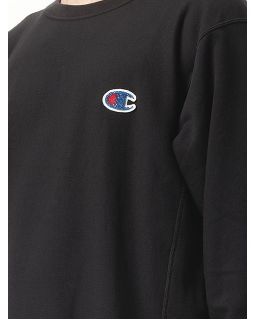 Undercover Black X Champion Sweatshirt, 100% Cotton, Size: Small for men
