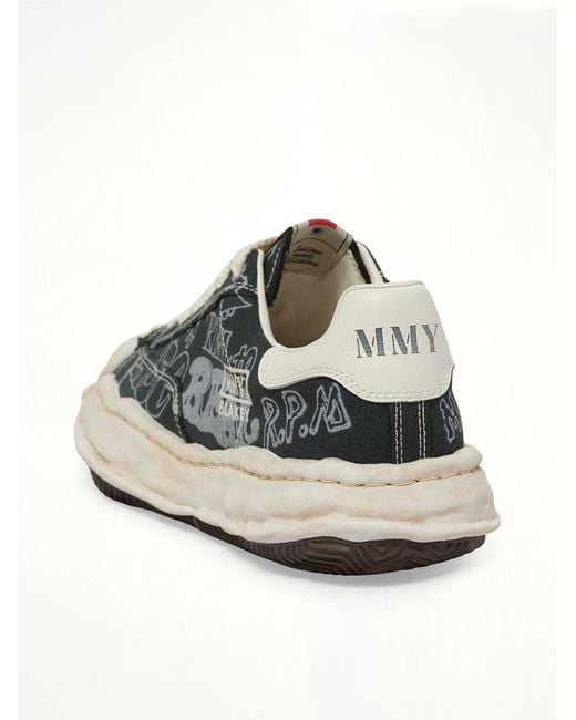 Maison Mihara Yasuhiro White Blakey Og Graffiti Printed Sneaker for men