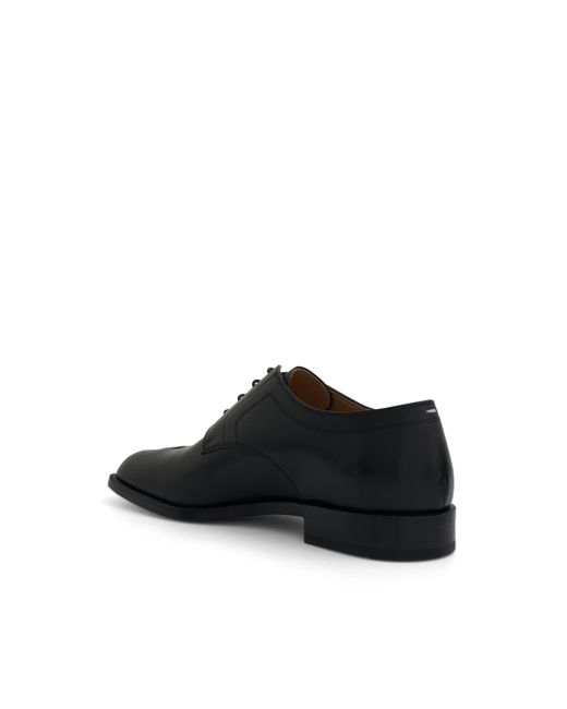 Maison Margiela Black Tabi Lace-Ups Derbies Shoes, , 100% Leather for men