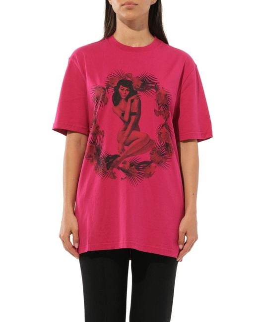 Givenchy Red Short Sleeve T-Shirt