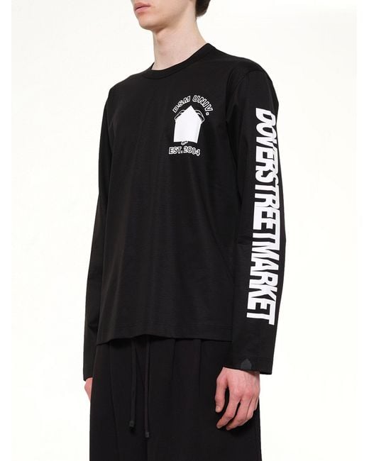 DSM KEI NINOMIYA Black Dsmu Long Sleeve T-Shirt for men