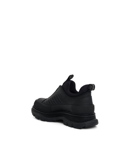 Alexander McQueen Black Tread Slick Lace-Up Shoes, , 100% Rubber for men