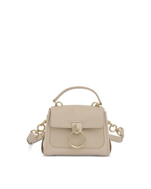 Chloé Natural Mini Tess Day Bag, 100% Calfskin