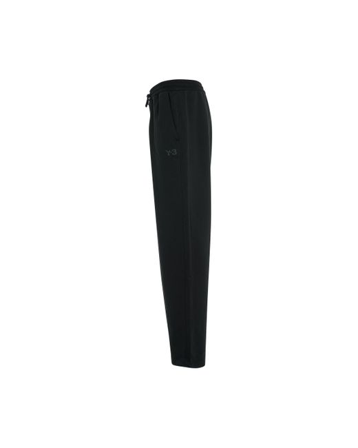 Y-3 Black 'French Terry Straight Pants, , 100% Cotton, Size: Small for men