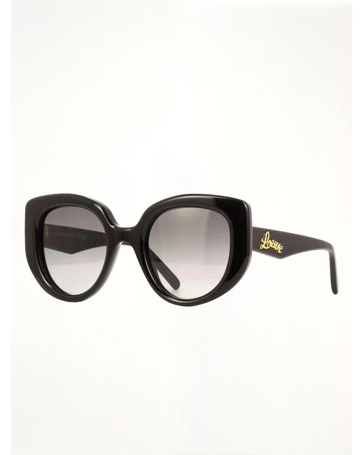 Loewe Black Lw40100I 4901B Butterfly Sunglasses