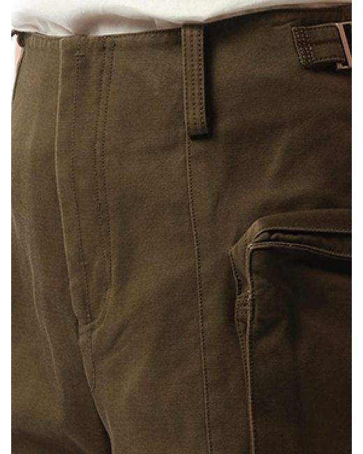 Fax Copy Express Green Oversized Cargo Pants, 100% Cotton, Size: Medium