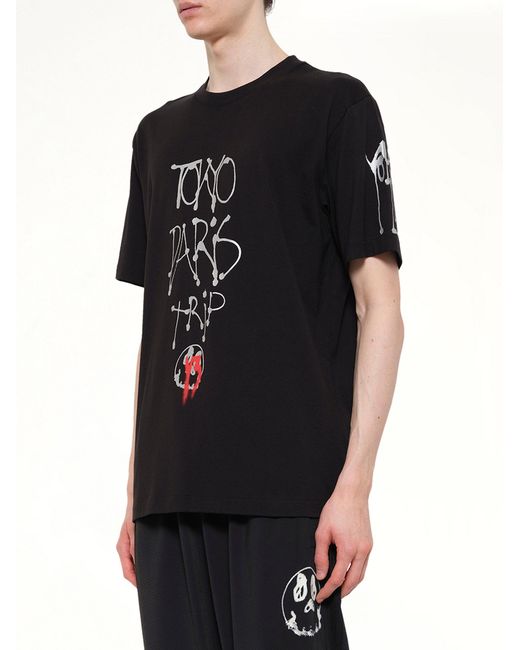 Y-3 Black City Graphic T-Shirt for men